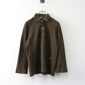 【期間限定価格】定番 フォーティーファイブアール 45R スーピマカノコの33色四角ポロ 1/ブラウン トップス 長袖 プルオーバー【2400014529432】【中古】