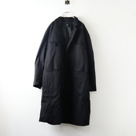 【期間限定価格】ハレ HARE チェスターコート F/ブラック コットン アウター ロング ジャケット【2400014501742】【中古】