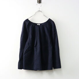 【期間限定価格】イエナ IENA ラミーコットンタックブラウス/ネイビー プルオーバー トップス【2400014527322】【中古】