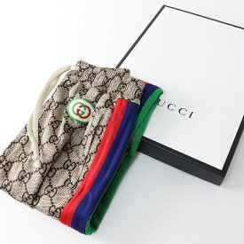 未使用 JPタグ 2019 グッチ GUCCI GGパターン サイドライン トラックパンツ XS/ブラウン系 メンズ ドロスト ゴム ロゴ【2400014488753】【中古】