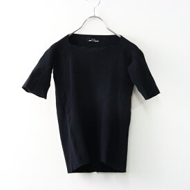 【期間限定価格】AD1996 トリココムデギャルソン tricot COMME des GARCONS リブニットTシャツ/ブラック 半袖 カットソー アーカイブ【2400014531954】【中古】