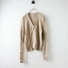 ルトロワ Letroyes コットンニットVネックカーディガン 1/ベージュ 羽織り 長袖 トップス【2400014526684】【中古】