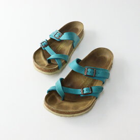 ビルケンシュトック BIRKENSTOCK MAYARI マヤリ サンダル 24cm/グリーン くつ 靴 シューズ レザー【2400014548358】【中古】