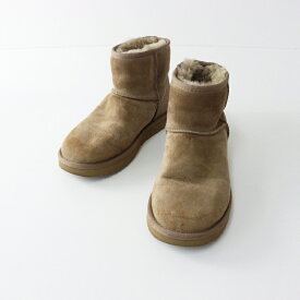 アグ UGG 1016222 クラシック ミニ II ムートンブーツ 24cm/ブラウン系 サンド シューズ 秋冬 スエード【2400014548327】【中古】