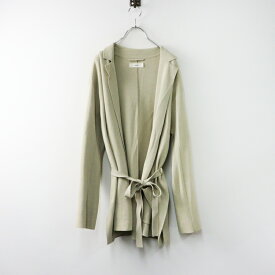 【期間限定価格】アンフィル unfil high twist cotton milanoribbed-knit jacket ハイツイスト ミラノリブニットジャケット 1 ベージュ【2400014536225】【中古】
