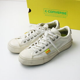 【期間限定価格】コンバース スケートボーディング CONVERSE SKATEBOARDING BREAKSTAR SK HOTEL DRUGS OX + スニーカー 24cm/オフホワイト【2400014541847】【中古】