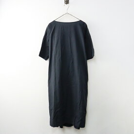 タグ付き トゥジュー TOUJOURS Boat Neck Wrap Back Shirt Dress ボートネック ラップバック ドレス 2｜ブラック 【2400014562156】【中古】