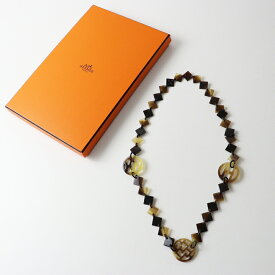 【期間限定価格】人気アイテム エルメス HERMES ディーヴァ バッファローホーン ネックレス ブラウン//アクセサリー【2400014352481】【中古】