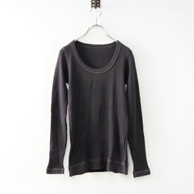 美品 ゴーシュ コットンサーマル素材 長袖カットソー 2 グレー┃Tシャツ トップス ブラウス【2400014559712】【中古】