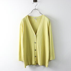 良品 エルメス HERMES マルジェラ期 セリエボタン ストレッチVネックカーディガン SM イエロー//トップス【2400014581362】【中古】