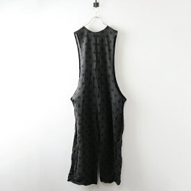 2024AW 未使用 定価5万 ヴェリテクール Veritecoeur サロペット ドット F｜チャコールグレー トップス オーバーオール 【2400014566215】【中古】