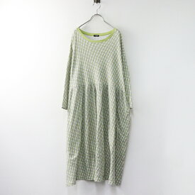 【期間限定価格】2022AW マーブルシュッド marble SUD Rabbix サーマル ワンピース ｜グリーン トップス 長袖 プルオーバー【2400014590968】【中古】