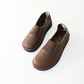 ランブルコンフォート ramble comfort レザースリッポン シューズ 23.5cm ブラウン┃ぺたんこ フラット【2400014595864】【中古】