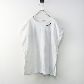 2024SS ジャーナルスタンダード レリューム JOURNAL STANDARD relume 刺繍ロゴフレンチTEE F｜オフホワイト トップス【2400014603750】【中古】