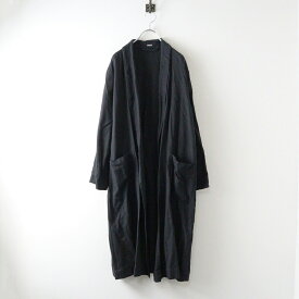 【期間限定価格】マーガレットハウエル MARGARET HOWELL コットンリネンガウンコート F＼ブラック アウター ロング 【2400014619294】【中古】