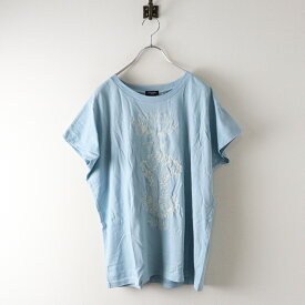 【期間限定価格】新品未使用 2025AW 今季 マーブルシュッド marble SUD sleepy forest 刺繍 半袖カットソー F/サックス Tシャツ アニマル【2400014522136】【中古】