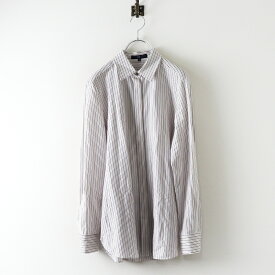 【期間限定価格】ラエフ la.f... クリアハイゲージストライプシャツ 3｜ホワイト トップス 長袖 ブラウス カットソー 前開き 【2400014632729】【中古】