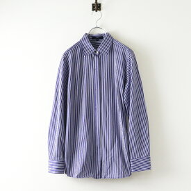 【期間限定価格】ラエフ la.f... ストライプ シャツ 3｜ブルー トップス 長袖 ブラウス カットソー 前開き【2400014632736】【中古】