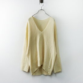 【期間限定価格】パラスパレス pal'las palace ウールカシミヤVネックニットプルオーバー 3 アイボリー/日本製 セーター トップス【2400014461275】【中古】