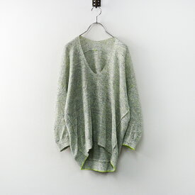 【期間限定価格】パラスパレス pal'las palace ミックスカラーニットプルオーバー 0 イエロー系/トップス セーター【2400014461237】【中古】