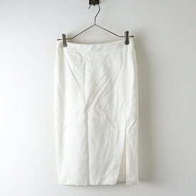 JPタグ グッチ GUCCI 2051312 コットンタイトスカート 38＼ホワイト スリット アーカイブ【2400014622553】【中古】