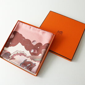 【期間限定価格】極美品 エルメス HERMES THE ALFEE 25周年記念 AUBE LIBRE COMME L'ANGE 夜明け カレ90 シルクスカーフ＼ピンク コラボ【2400014622461】【中古】