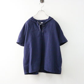 【期間限定価格】エンジニアードガーメンツ ENGINEERED GARMENTS シアサッカー セーラーカラーブラウス 2｜ネイビー【2400014630824】【中古】