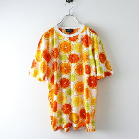 VINTAGE 80'S- GUCCI fruit print T-shirt M ┃ヴィンテージ グッチ フルーツプリント 半袖Tシャツ オレンジ メンズ【2400014594140】【中古】