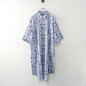 【期間限定価格】マーブルシュッド marble SUD サルスベリ ストライプ シャツ ワンピース ｜ホワイト ブルー トップス 半袖【2400014650587】【中古】