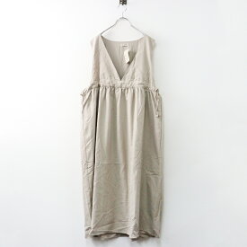 未使用 サマンサモスモス Samansa Mos2 脇リボンVネックジャンパースカート F｜ベージュ トップス ワンピース【2400014656404】【中古】