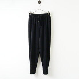 ローヘン LOHEN サイドZIPレギンスパンツ 38＼ブラック ジップ ドロスト テーパード イージー ゴム【2400014654295】【中古】