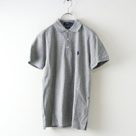 【期間限定価格】新品未使用 ポロラルフローレン POLO RALPH LAUREN ポニー刺繍 ポロシャツ XS＼グレー 半袖 鹿の子 メンズ【2400014641837】【中古】