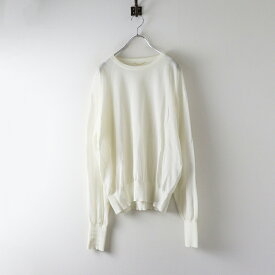 2021SS アパルトモン L'Appartement C/N Sheer KNIT クルーネック シアーニット プルオーバー ｜オフホワイト【2400014678673】【中古】