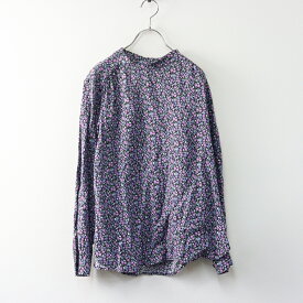 美品 2022 アデュートリステス ADIEU TRISTESSE フラワープリントプルオーバーブラウス＼チャコールグレー 花柄【2400014680492】【中古】