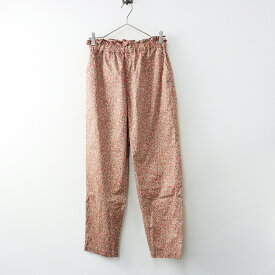 極美品 ハグオーワー HUG O WaR リバティプリントイージーテーパードパンツ 1＼ピンク系 ゴム コットン【2400014688207】【中古】