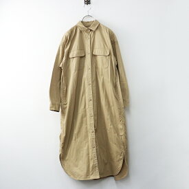 アーバンリサーチドアーズ FORK&SPOON フォークアンドスプーン ワークシャツワンピース ONE ベージュ┃【2400014685176】【中古】