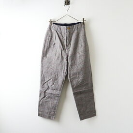 【期間限定価格】2022 パラスパレス トオカ Pal'las Palace 十日 千鳥チェックタックテーパードパンツ 0＼ネイビー系 ゴム【2400014676358】【中古】