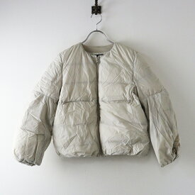 ミナペルホネン mina perhonen cellophane ダウンジャケット 38｜オフホワイト トップス クロップド アウター ブルゾン【2400014655964】【中古】