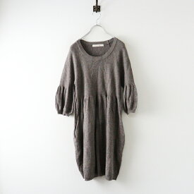 ピンクハウス ペーハーブルー PINK HOUSE Ph Blue カシミヤアンゴラ混ニットワンピース＼モカ グレー チュニック【2400014709087】【中古】