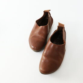 トリッペン Trippen Common レザー スリッポン シューズ ｜ブラウン サイドゴア 本革 【2400014718140】【中古】