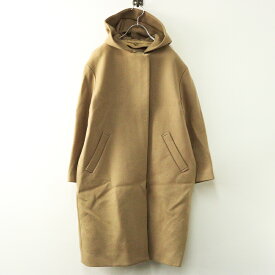 美品 フレームワーク FRAMeWORK ハミルトンウール フード付き ロングコート 36 ベージュ/上着 秋冬 ジャケット【2400014445749】【中古】