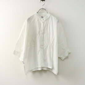 ミナペルホネン ランドリー mina perhonen laundry dew コットンドルマンスリーブブラウス 36 ホワイト┃シャツ【2400014614862】【中古】