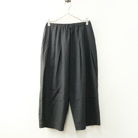 スタンプアンドダイアリー STAMP AND DIARY ウールタックワイドパンツ 濃グレー┃ボトムス カジュアル【2400014729214】【中古】