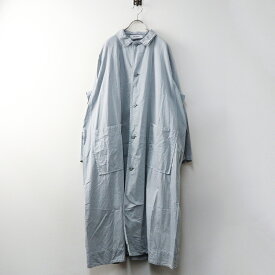 2022AW ヴェリテクール Veritecoeur VC-2373 天然染 コットンコート F｜ライトグレー トップス 羽織 アウター 【2400014769616】【中古】