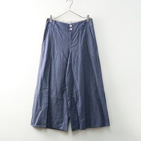 【期間限定価格】パラスパレストオカ Pal'las Palace 十日 コットンワイドパンツ 0＼ブルー キュロット【2400014778113】【中古】