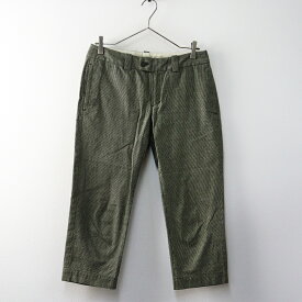 【期間限定価格】パラスパレス Pal'las Palace インディゴ染め千鳥パンツ 3＼インディゴ コットン クロップド【2400014778144】【中古】