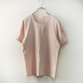 美品 2023SS ピンクハウス PINK HOUSE A2131UTS372 ロゴ入りパフスリーブカットソー 4(L) ピンク┃【2400014786101】【中古】