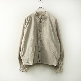 2023 パラスパレス トオカ Pal'las Palace 十日 コットンスタンドカラージャケット 0＼ベージュ ブルゾン ギャザー【2400014800272】【中古】