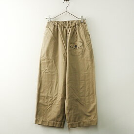 ゴーシュ カツラギワイドパンツ 2＼ベージュ コットン イージー ゴム【2400014817577】【中古】