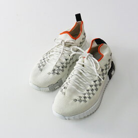 良品 定価154000円 エルメス HERMES フレックス レースアップ ニットスニーカー 37(24cm)┃//ホワイト シューズ【2400014830477】【中古】